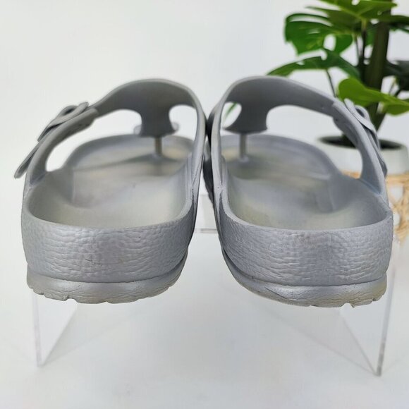 Birkenstock Women's Silver Polyurethane Sandals Size 8 US - Picture 3 of 10